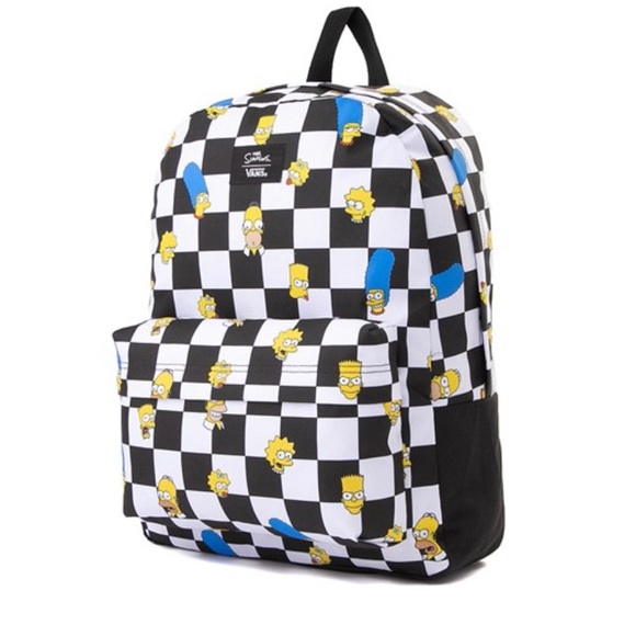 Vans xThe Simpsons Old Skool Checkerboard Backpack - Picture 5 of 6
